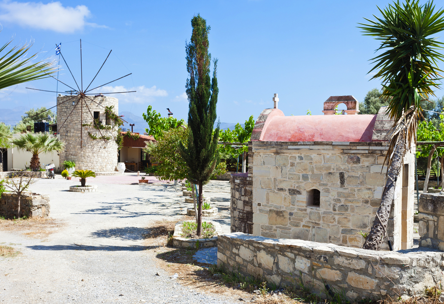 Die Mühle von Agii Deka ist ein super schönes Fotomotiv.