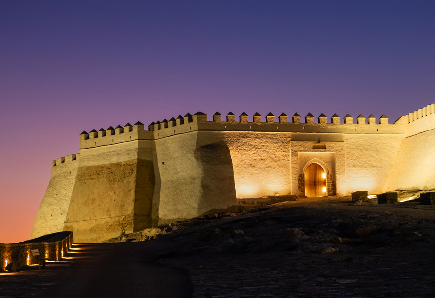 Hoch über der Stadt thront die Kasbah von Agadir und bietet einen beeindruckenden Blick auf Meer und Hafen.