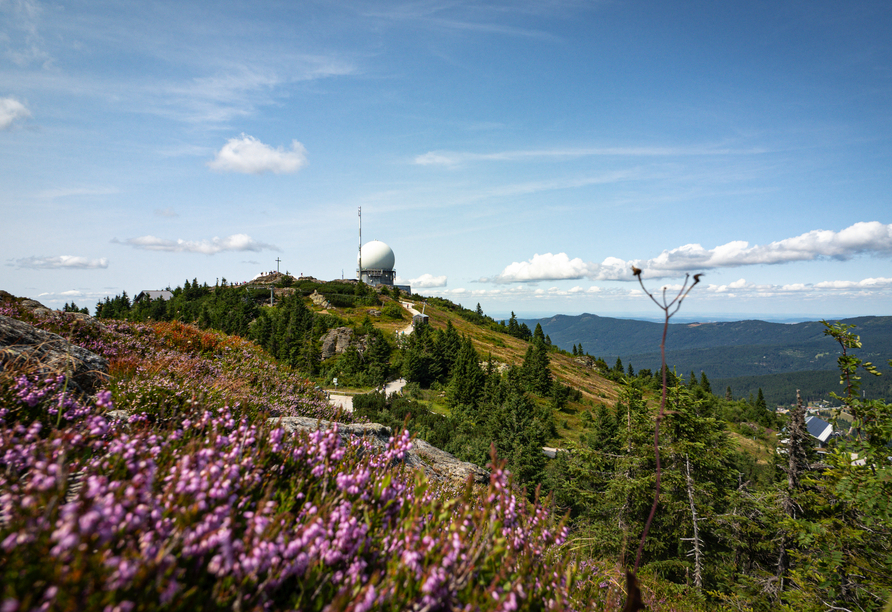 Auf dem Großen Arber eröffnet sich Ihnen ein atemberaubendes Panorama.