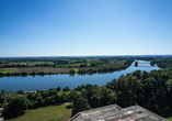 Vom Walhalla aus eröffnet sich eine wunderbare Sicht auf die Donau.