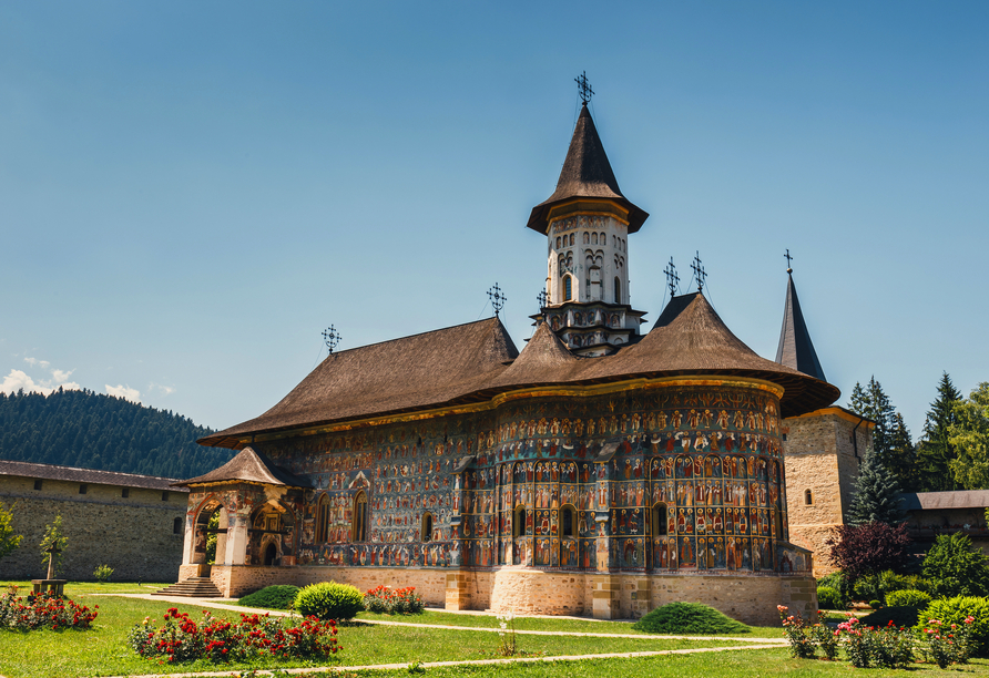Das Kloster Voroneț, ist Teil des UNESCO-Weltkulturerbes.