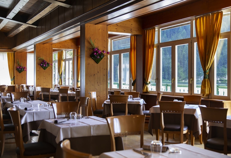 Das Restaurant im Grand Hotel Misurina