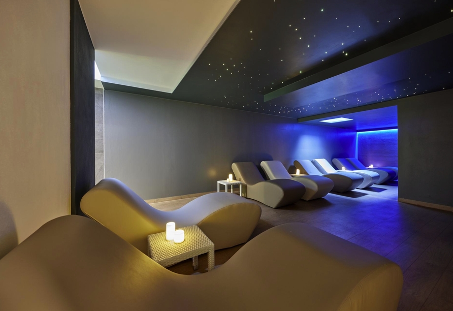 Finden Sie Ruhe und Entspannung im Wellnessbereich des Hotels.