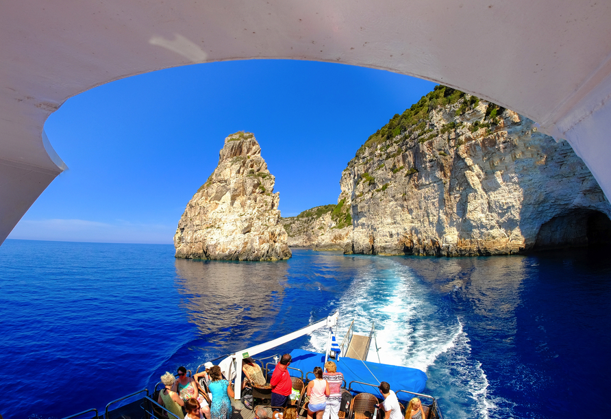 Freuen Sie sich auf die Mini-Kreuzfahrt zu den Inseln Paxos und Antipaxos