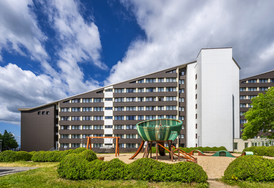 Die kleinen Gäste können sich auf dem Spielplatz des Ferienparks richtig austoben.