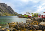 In Norwegen erwarten Sie zauberhafte Fjordlandschaften, wie z. B. in Leknes in den Lofoten.