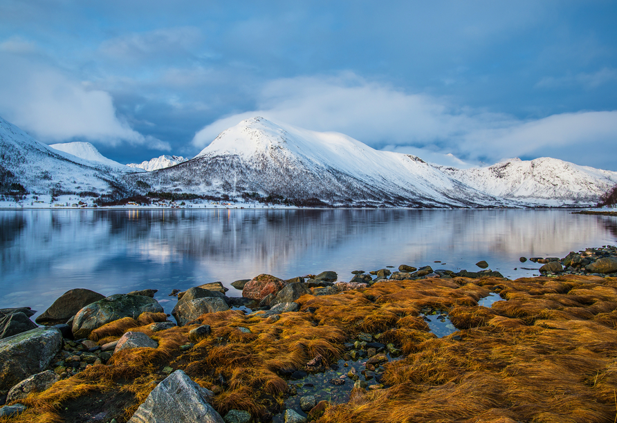 Sonnenuntergang bei Tromsø