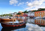 Malerischer Hafen von Haugesund