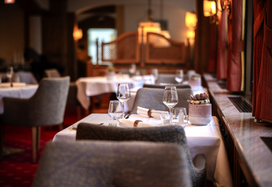 Nehmen Sie Platz im Restaurant Gerhards.