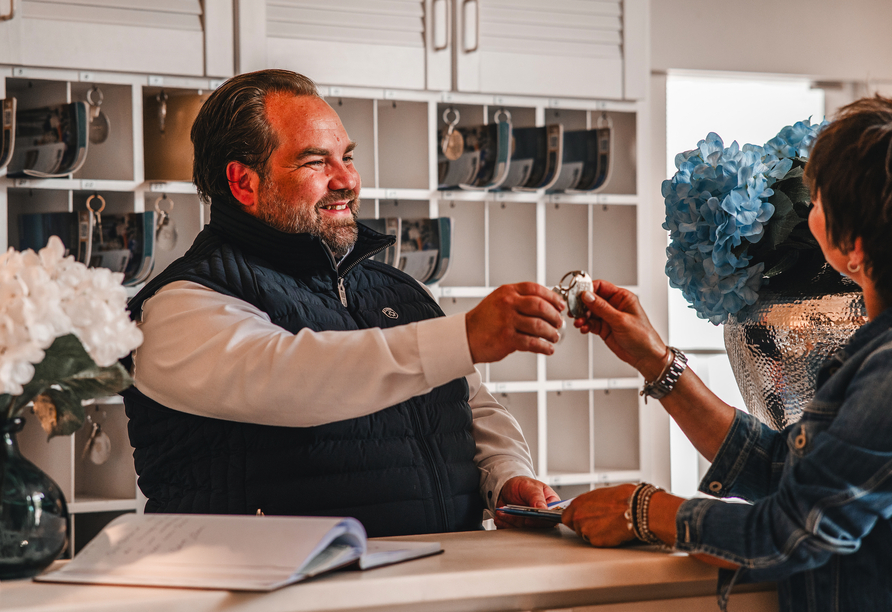 Im Hotel Hüttmann werden Sie herzlich empfangen.