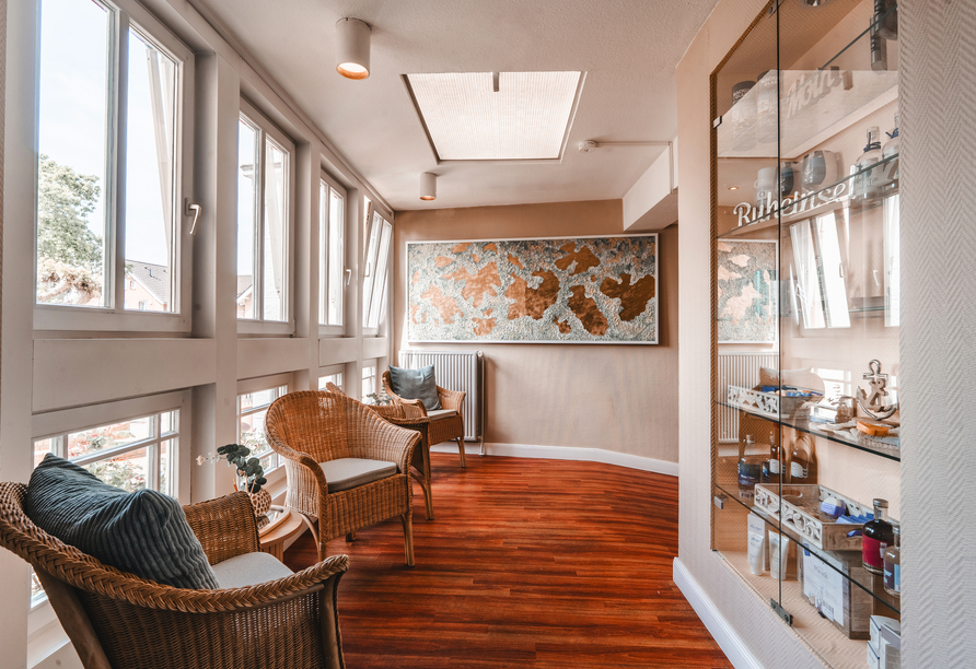 Machen Sie es sich im Hotel gemütlich.