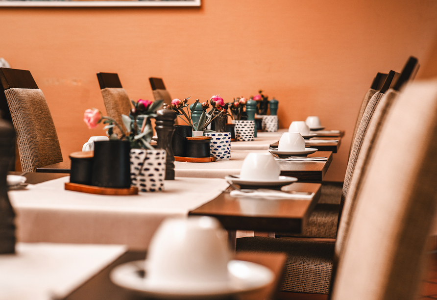 Freuen Sie sich auf köstliches Essen im Restaurant des Hotels Hüttmann.