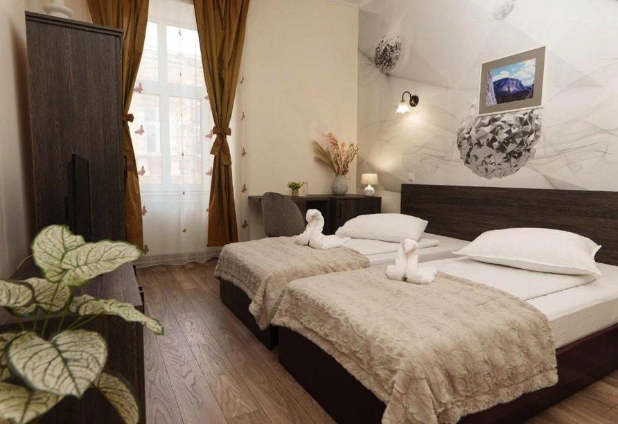 Beispiel eines Doppelzimmers im Beispielhotel Rubin