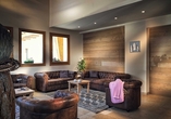 Die Lounge des Hotels Brenta Dolomites