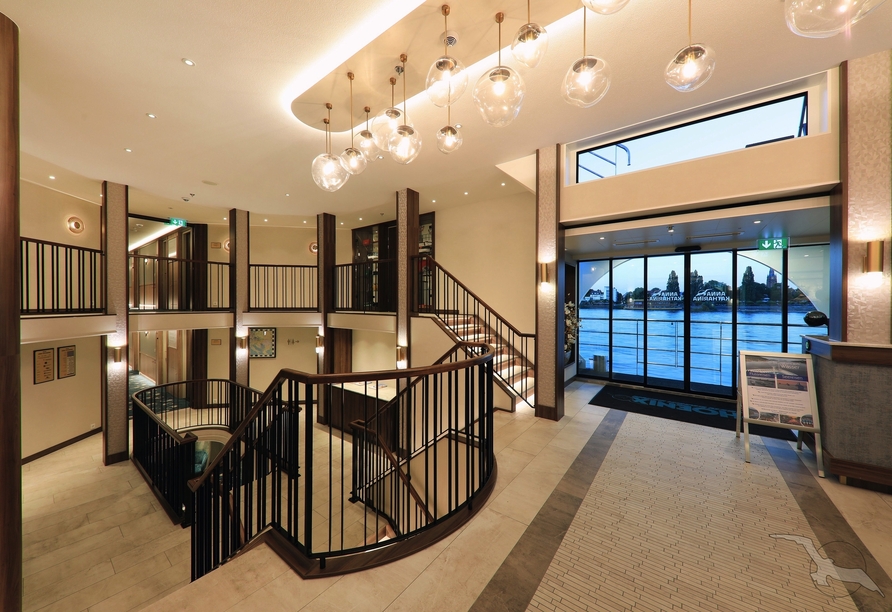 Das Foyer an Bord der Anna Katharina