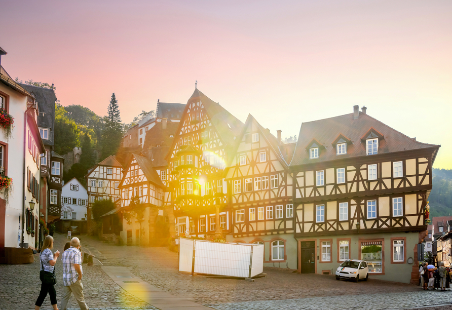 Schlendern Sie durch die romantische Altstadt von Miltenberg.