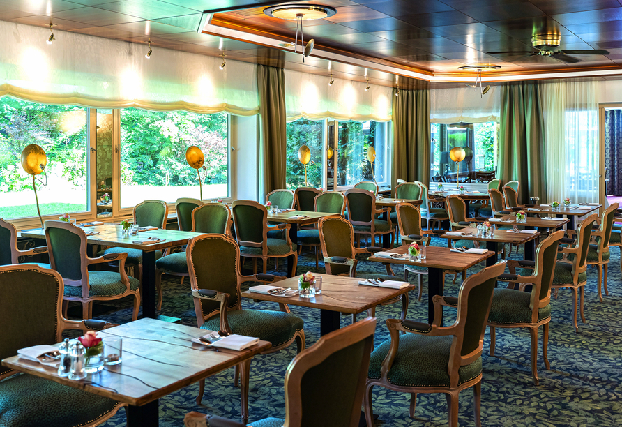 Lassen Sie sich im Restaurant kulinarisch verwöhnen.