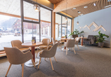Die Lobby des JUFA Hotels Montafon
