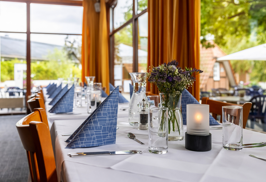 Das Restaurant des Eurostrand Resorts versorgt Sie mit regionalen Leckereien. 