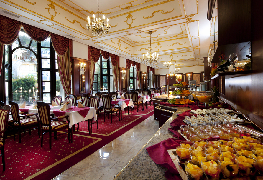 Lassen Sie es sich im Restaurant des Hotels schmecken.