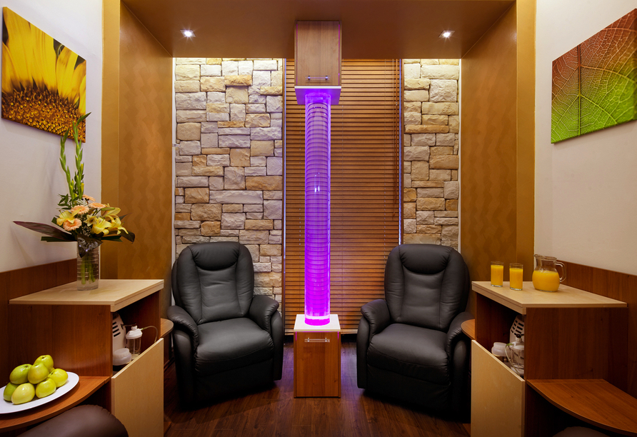 Der gemütliche Wellnessbereich