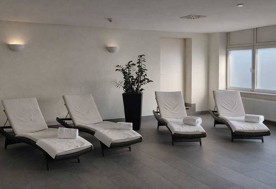 Im Ruhebereich können Sie den Alltag hinter sich lassen.