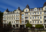 Außenansicht des Hotels Excelsior in Marienbad