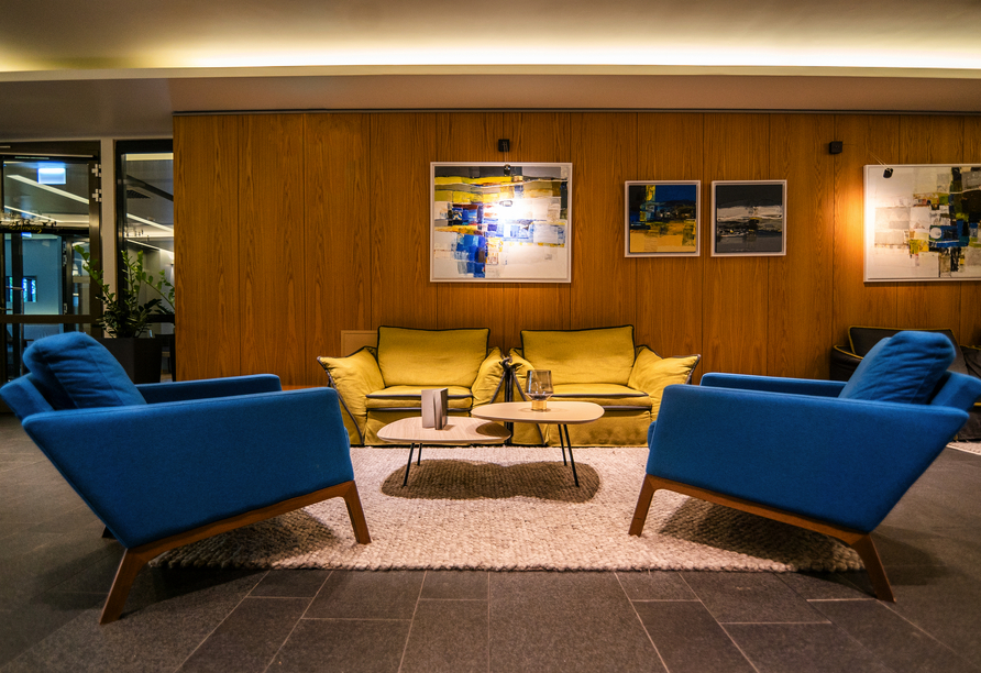 In der Lobby finden Sie sicherlich auch ein gemütliches Plätzchen.