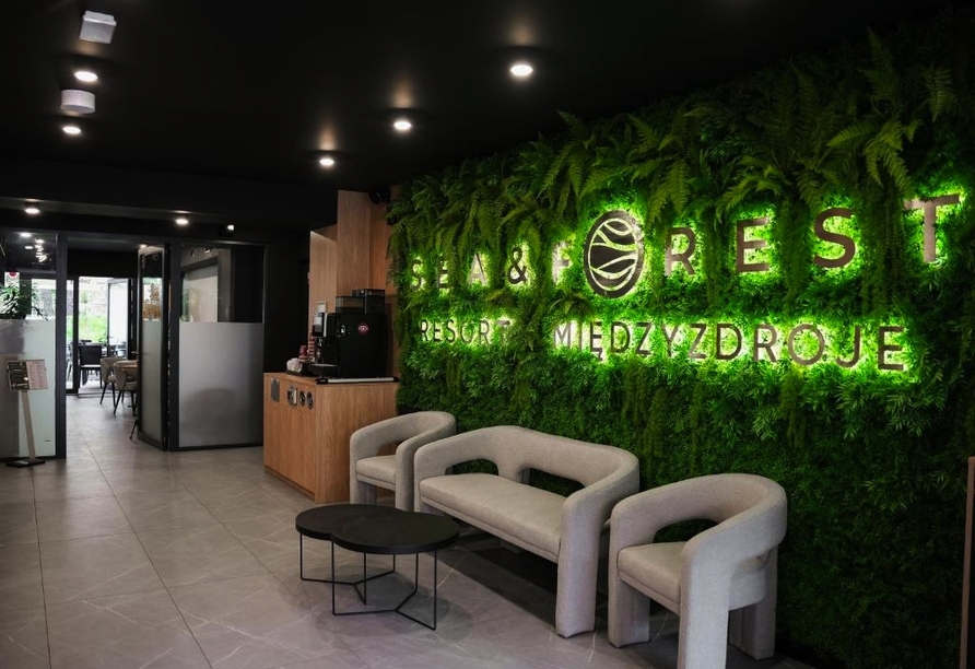 Auch in der Lobby können Sie ein gemütliches Plätzchen finden.