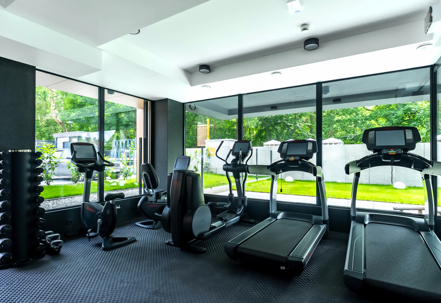 Im Fitnessraum können Sie Ihrer Energie freien Lauf lassen.