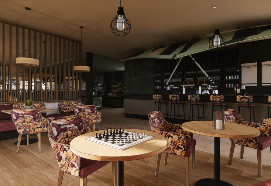 Lassen Sie Ihren Tag an der Bar ausklingen – Modellbild