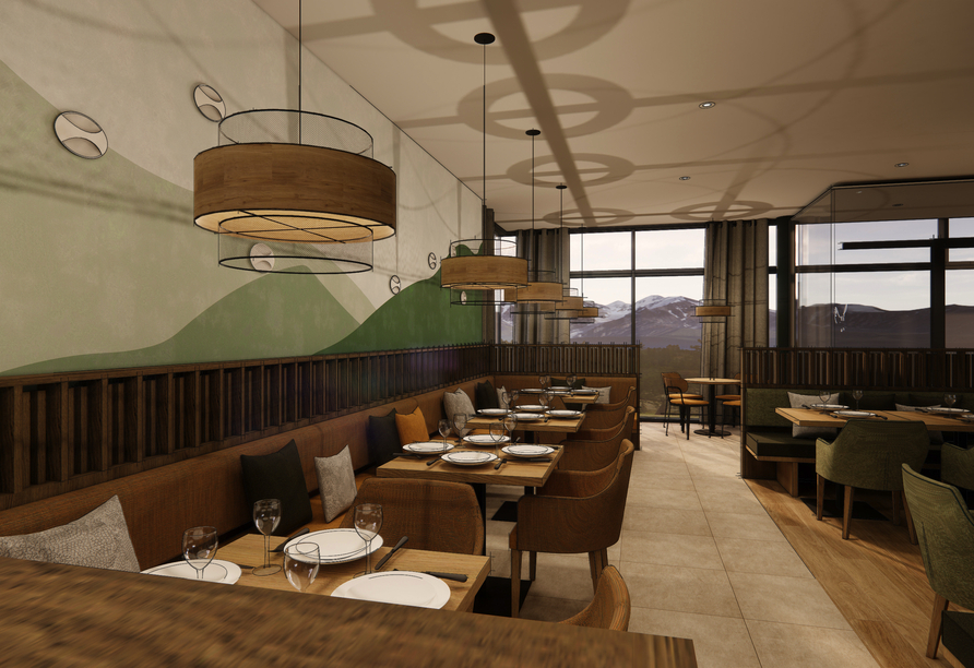 Kulinarische Höhepunkte erwarten Sie im hauseigenen Restaurant – Modellbild