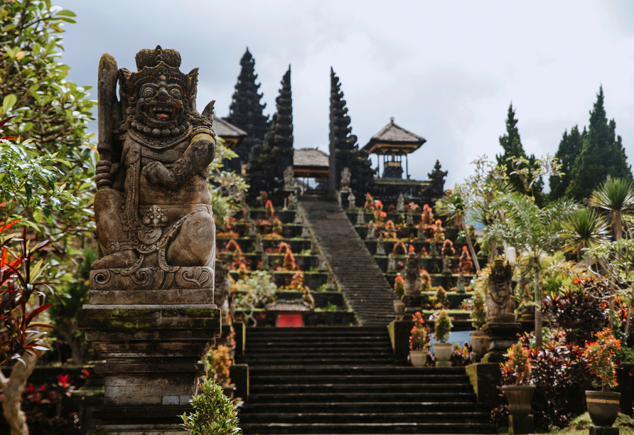 Der Muttertempel Pura Besakih vereint zahlreiche Heiligtümer in einer weitläufigen Tempelanlage.
