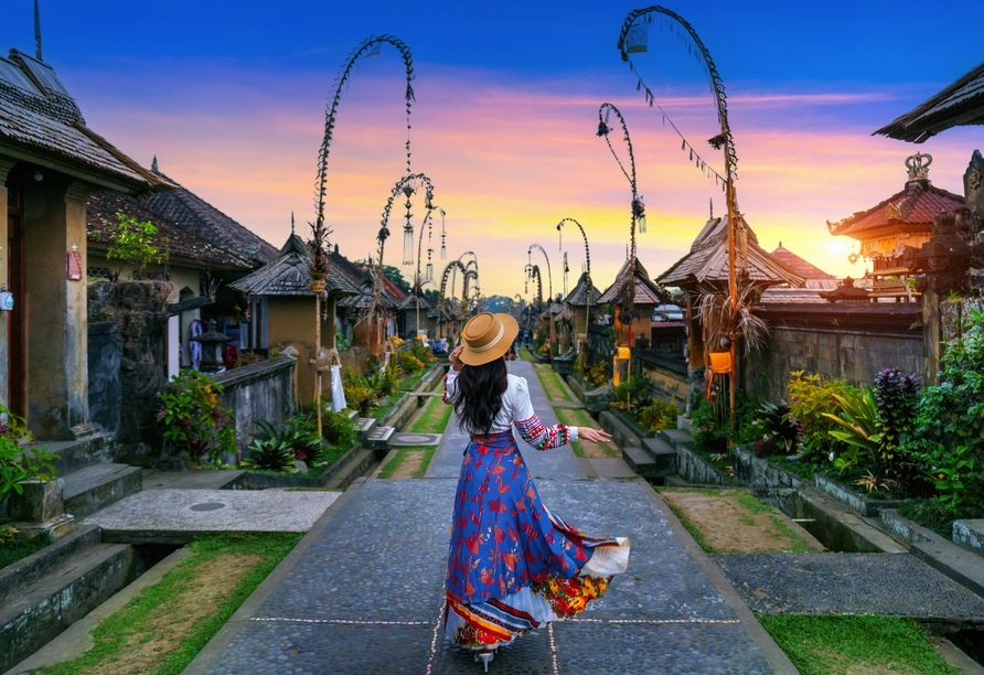 Im Dorf Penglipuran werden Tradition und Herzlichkeit bis heute gelebt.