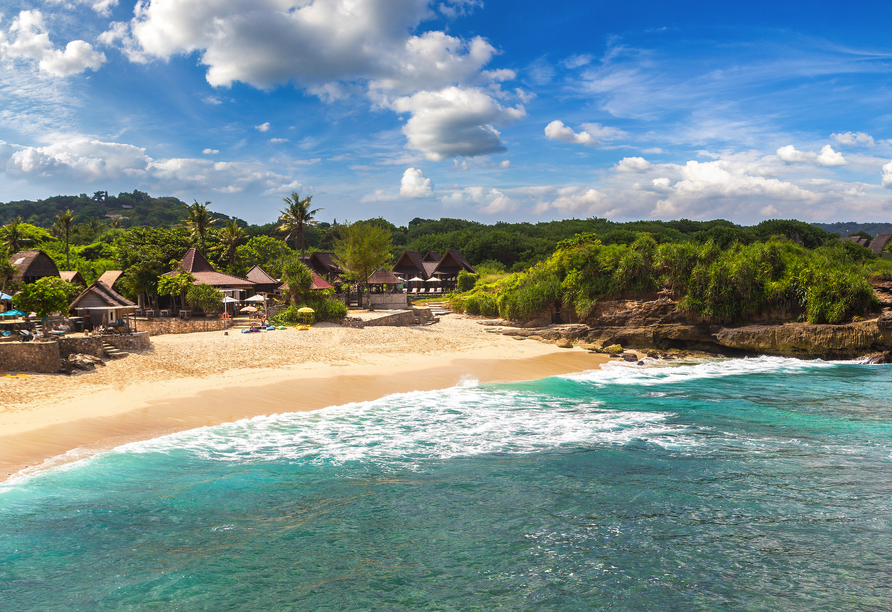 Sie haben den optionalen Ausflug „Lembongan Bootsfahrt