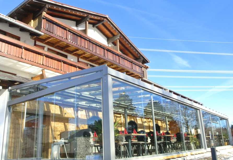 Blick auf den Wintergarten