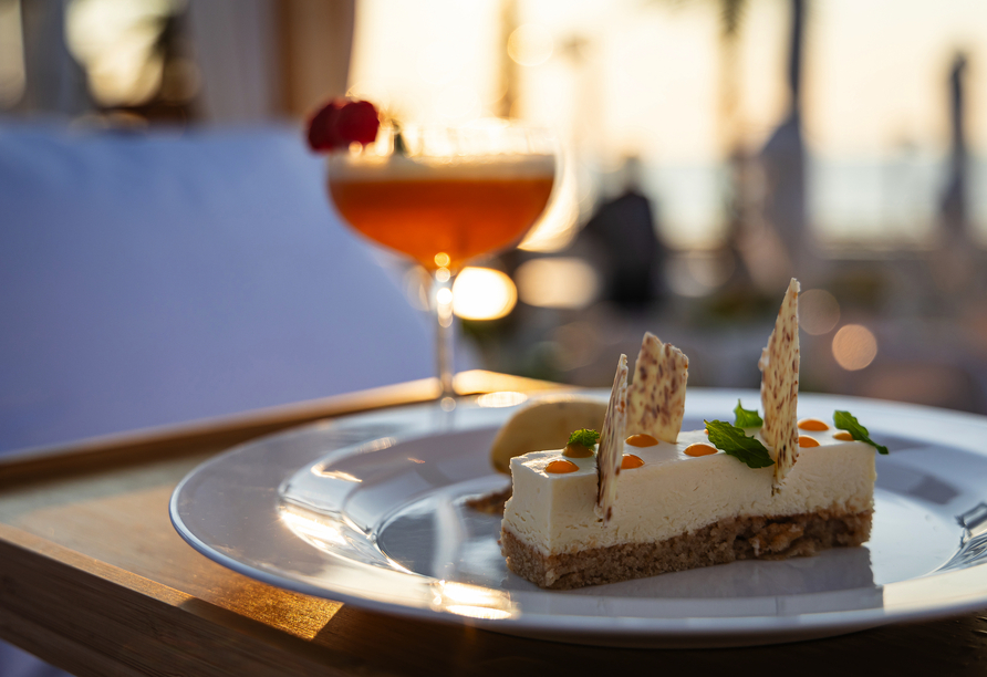 Die kulinarische Vielfalt Ihres Resorts reicht von herzhaften Delikatessen bis hin zu süßen Kreationen.