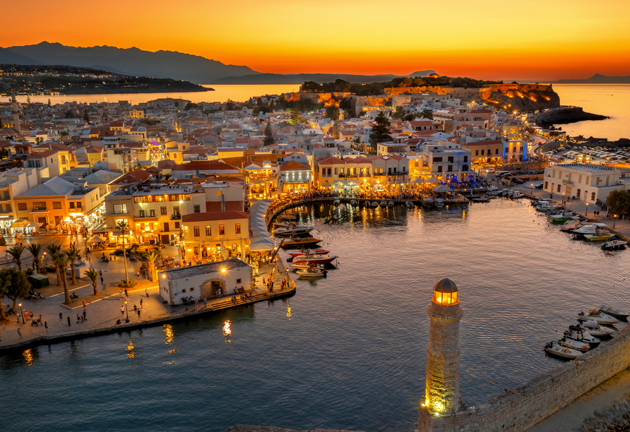 Lassen Sie sich vom mediterranen Charme Rethymnons verzaubern.