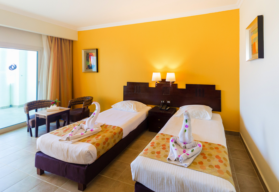 Beispiel eines Doppelzimmers im Coral Sun Beach Hotel