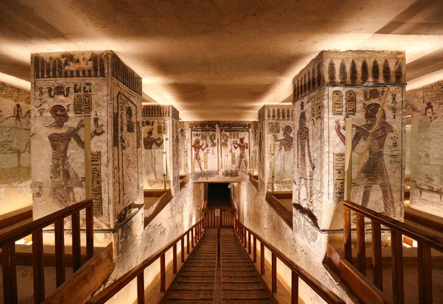 Im Tal der Könige eröffnet sich die faszinierende Welt der Pharaonen