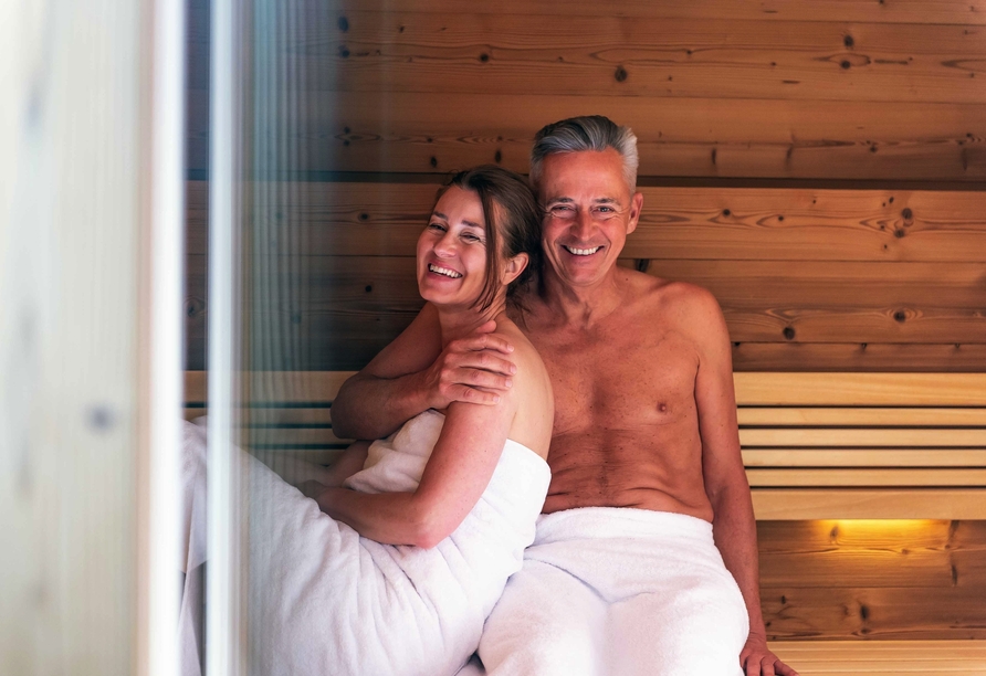 Sauna im Laudensacks Parkhotel & Retreat