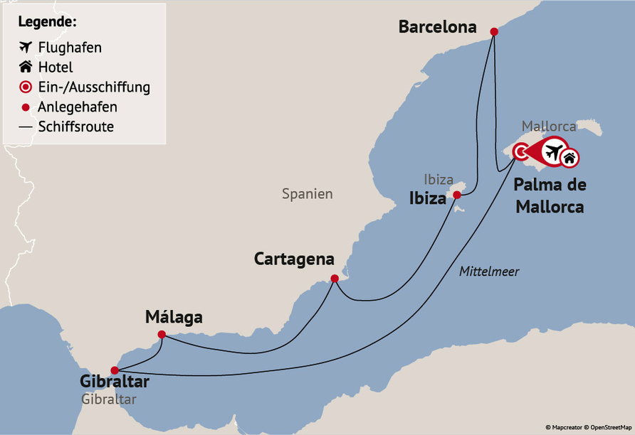 Ihre Reiseroute am 12.09.26