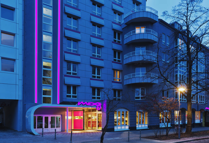 Das Moxy Berlin Humboldthain Park heißt Sie willkommen.
