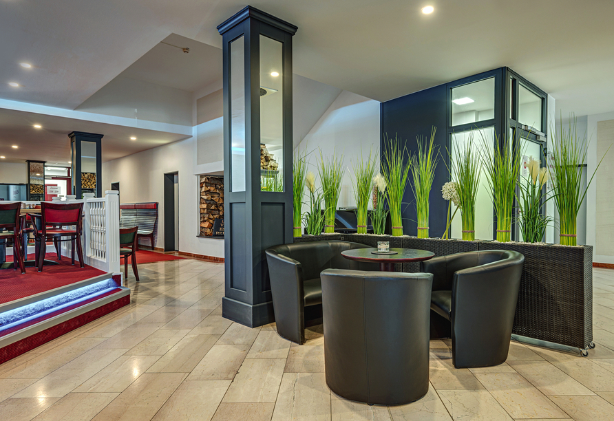 Das Hotel Stadt Mühlhausen ist modern und gemütlich eingerichtet.