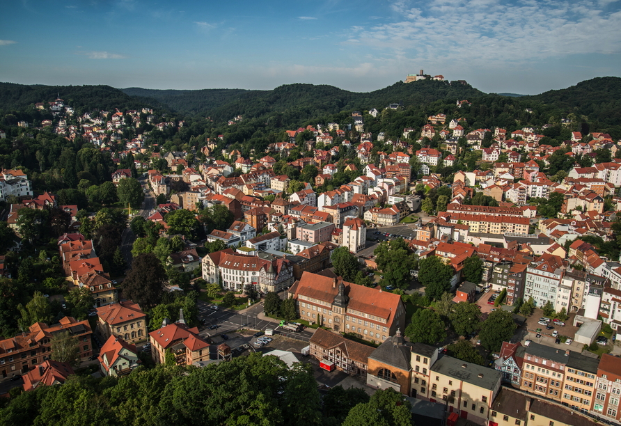 Eisenach aus der Vogelperspektive