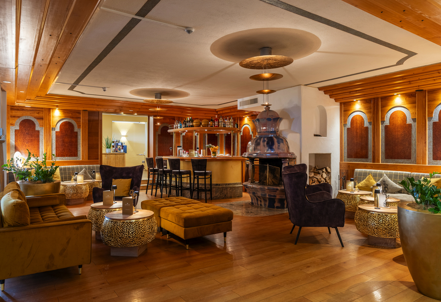 Die gemütliche Lobby lädt zum Verweilen ein.