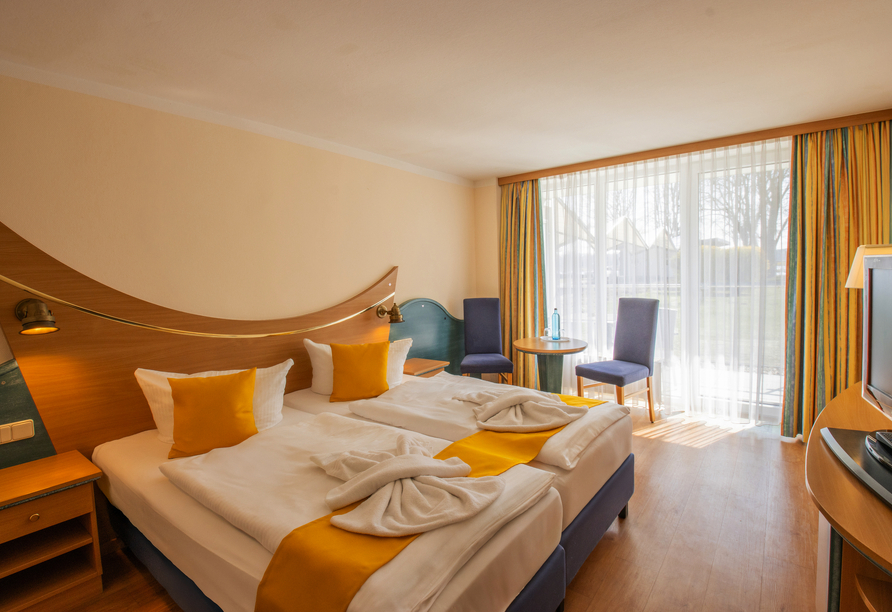 Beispiel eines Doppelzimmers mit Balkon