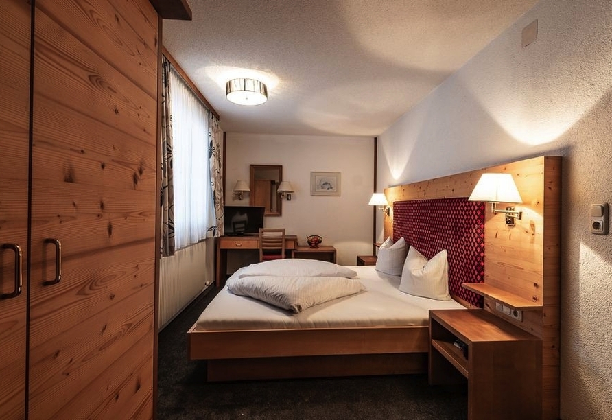 Beispiel eines Doppelzimmers im Appartementhaus 