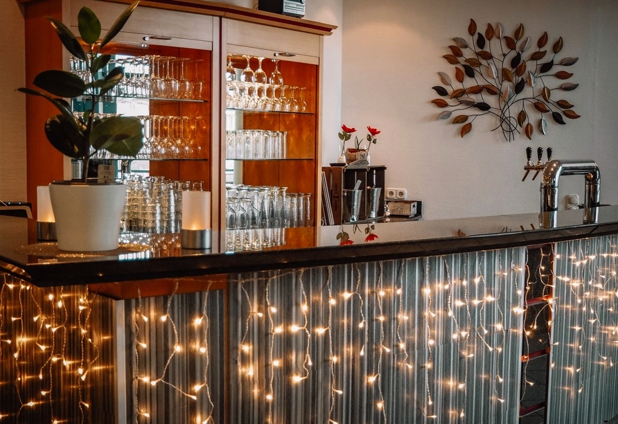 Wie wäre es mit einem winterlichen Getränk an der Hotelbar?