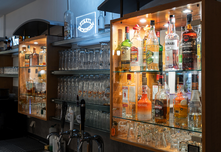 An der Bar können Sie den Tag ausklingen lassen.